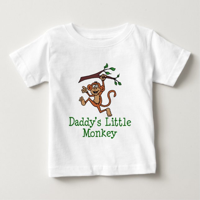 Pappor Little Monkey T Shirt (Framsida)