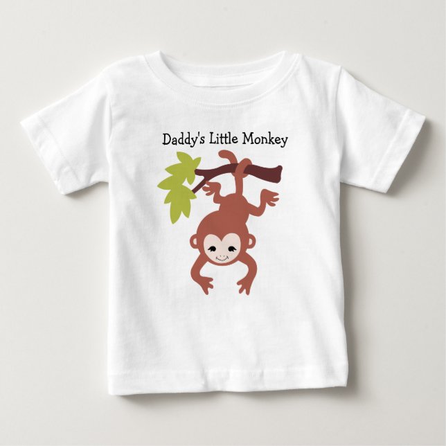 Pappor Little Monkey T Shirt (Framsida)