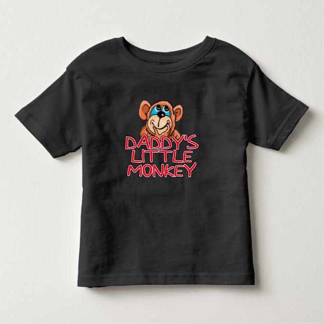 Pappor Little Monkey T Shirt (Framsida)