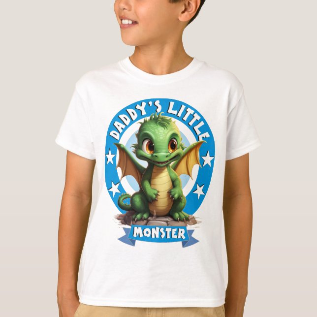 Pappor Little Monster T Shirt (Framsida)
