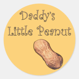 Pappor Little Peanut Sticker Runt Klistermärke