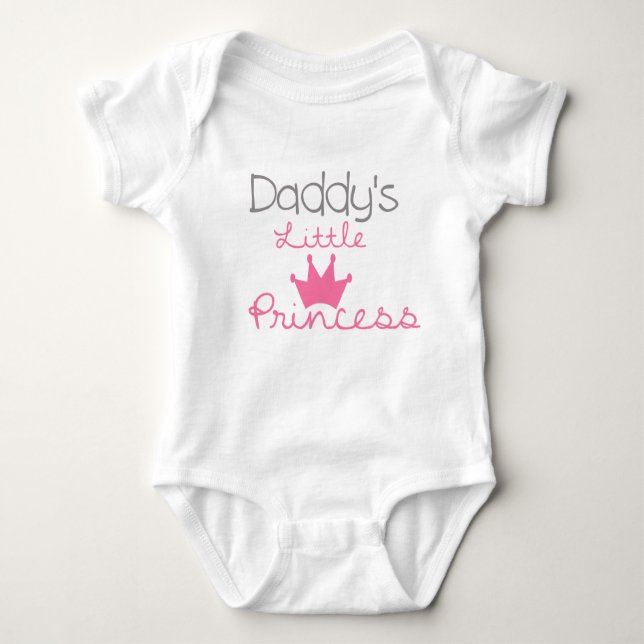 Pappor Little Princess Baby Jersey Bodykostym Tee (Framsida)