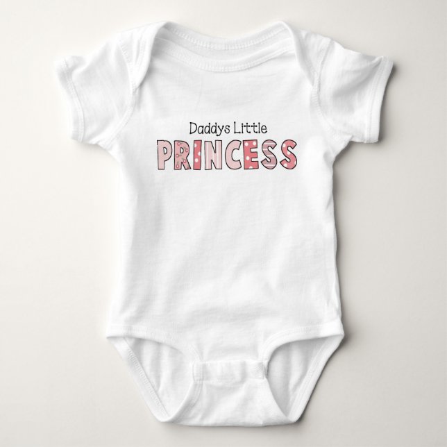 Pappor Little Princess Baby T Shirt (Framsida)