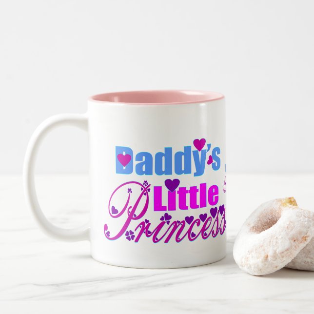 ❤ Pappor Little Princess Fabulous Two-Tone Två-Tonad Mugg (Med munk)