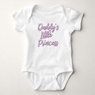 Pappor Little Princess-kroppsdräkt för baby T Shirt