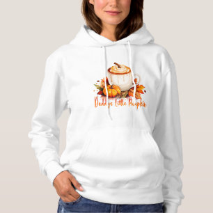 Pappor Little Pumpkin Mysigt Fall Coffee & Löv T Shirt