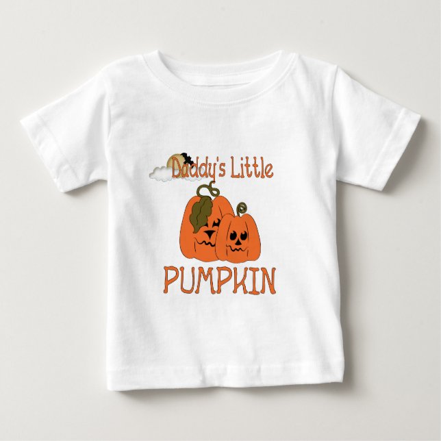 Pappor Little Pumpkin Småbarn mellan Halloween Shi Tröja (Framsida)