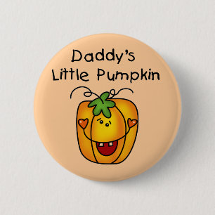 Pappor Little Pumpkin T-shirts och presenter Knapp