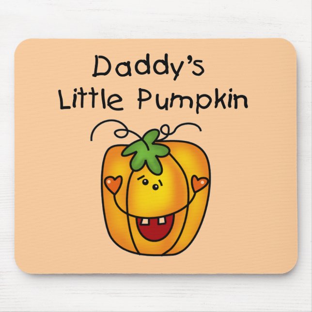 Pappor Little Pumpkin T-shirts och presenter Musmatta (Framsidan)