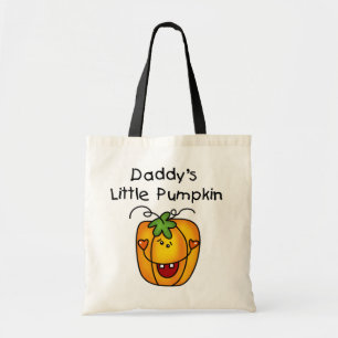 Pappor Little Pumpkin T-shirts och presenter Tygkasse