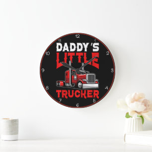 Pappor Little Red Trucker Stor Klocka