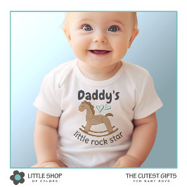 Pappor Little Rockstjärna T Shirt