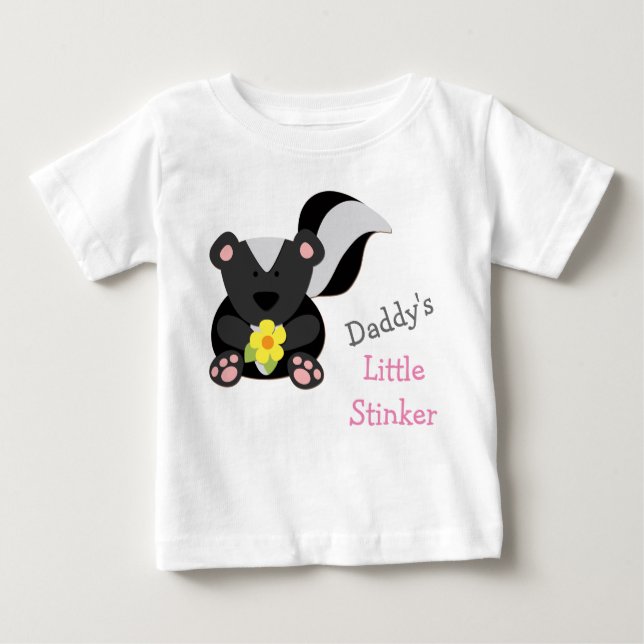 Pappor Little Stinker Rosa Tee (Framsida)