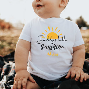 Pappor Little Sunshine Anpassningsbar Funny Gift N T Shirt