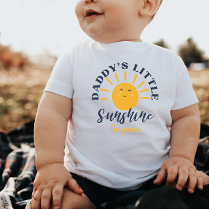 Pappor Little Sunshine Anpassningsbar Funny Gift N T Shirt