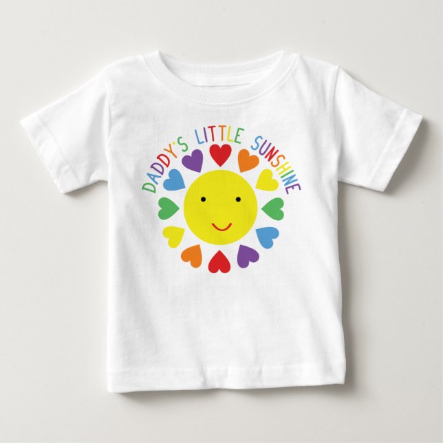 Pappor Little Sunshine Tee Shirt (Framsida)