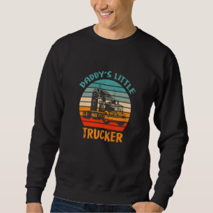 Pappor Little Trucker Trucker Trucking Suppants S Lång Ärmad Tröja