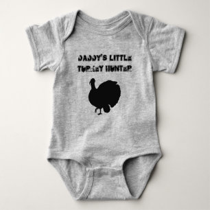 Pappor Little Turkey Hunter med Turkiet T Shirt