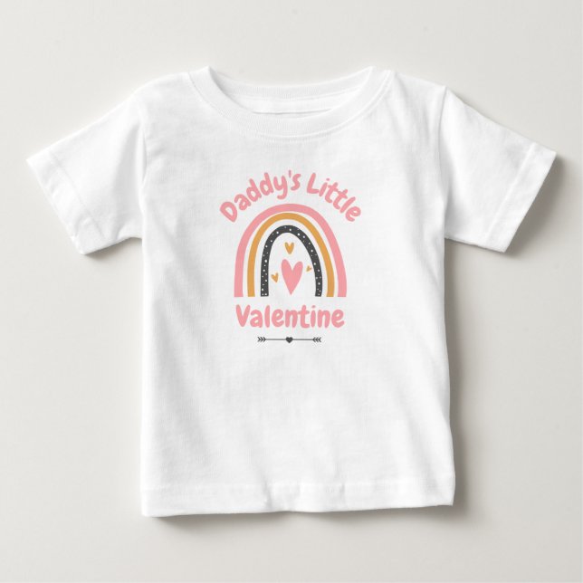 Pappor Little Valentine Baby T-Shirt (Framsida)