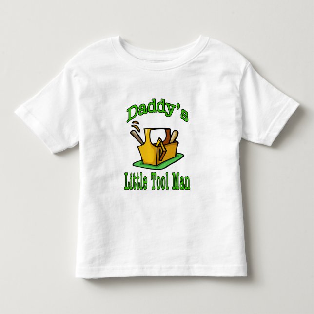 Pappor Little Verktyg Man T Shirt (Framsida)