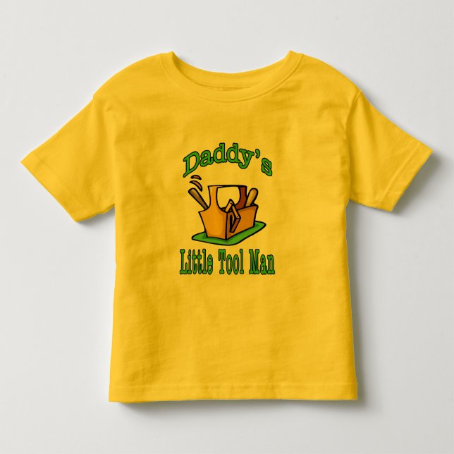 Pappor Little Verktyg Man T Shirt (Framsida)