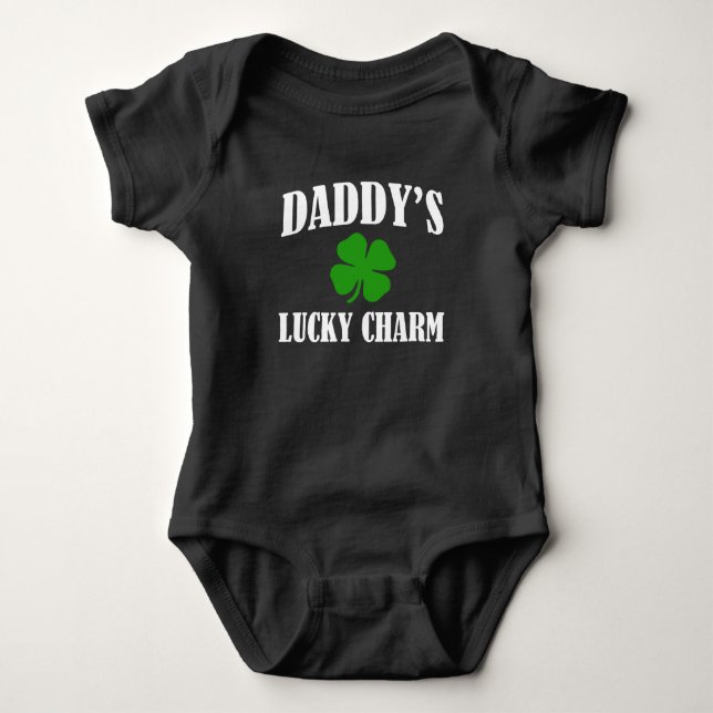 Pappor Lucky Charm Baby St. Patricks Day shirt Tee Shirt (Framsida)