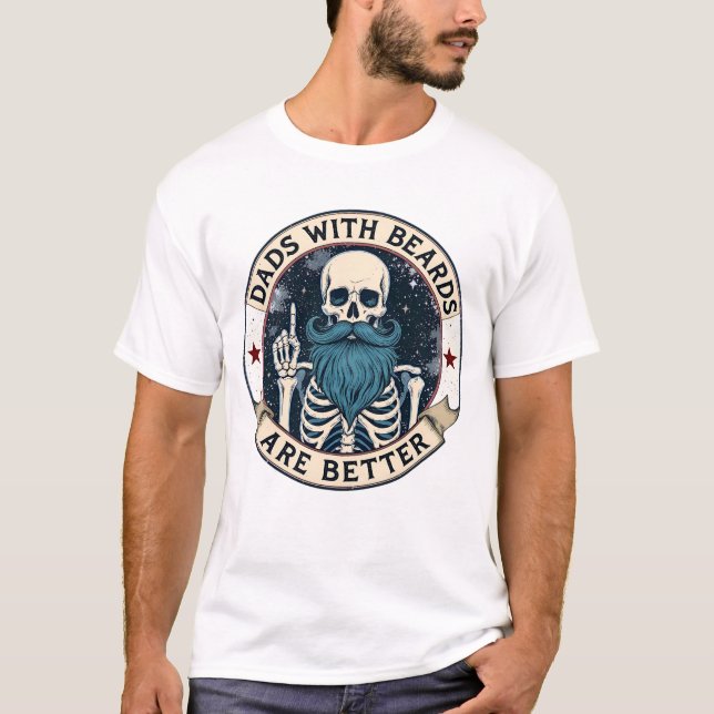 Pappor med bodar Tee, funny Fars dag Shirt T Shirt (Framsida)