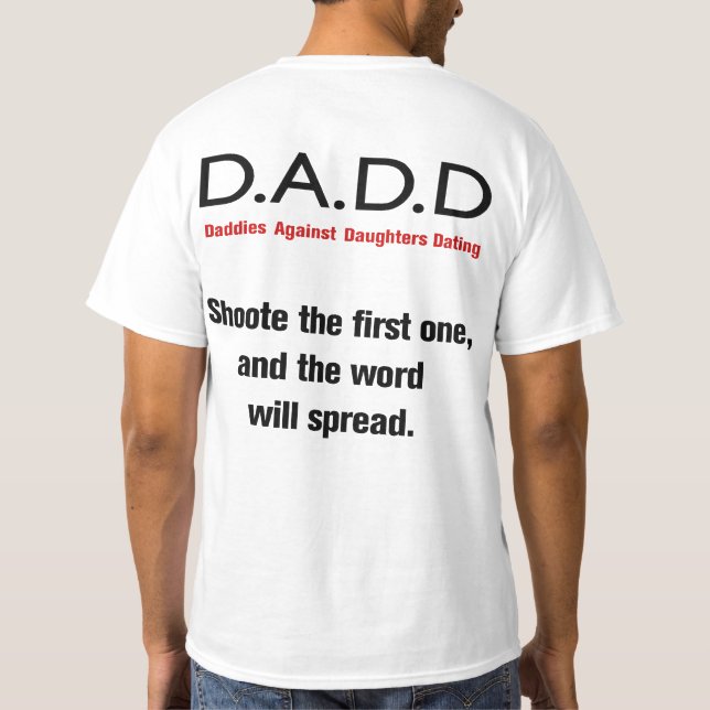 Pappor mot döttrar som daterar T-tröja T-shirt (Baksida)