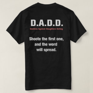 Pappor mot döttrar som daterar utslagsplatsen t-shirt