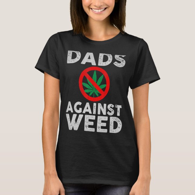 Pappor mot Ogräs för Pappa Fars dag T Shirt (Framsida)