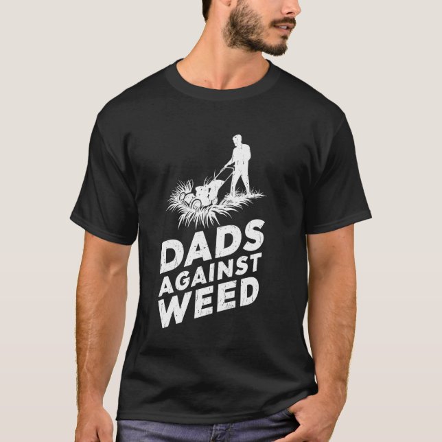 Pappor mot ogräs rolig pappa tee trädgårdsskötsel  (Framsida)