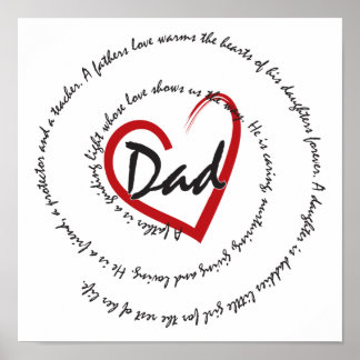 Pappor och Fars dag Poster
