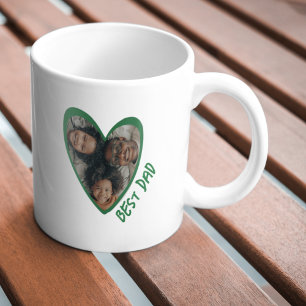 Pappor Pappa Gift Mugg - Anpassningsbar Photo and 