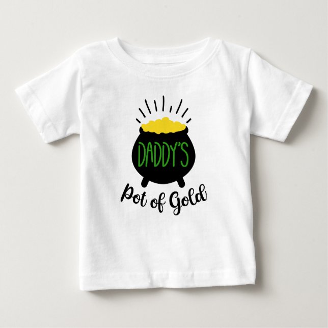 Pappor Pot of Guld Baby T-shirt (Framsida)