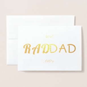 Pappor Simple Modern Real Gold Foil RAD PAPPA Folierat Kort