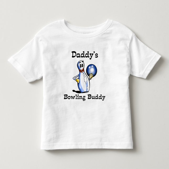 Pappor som bowlar kompisen t-shirt (Framsida)