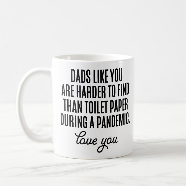 Pappor som du Svårt att hitta rolig fars dag Kaffemugg (Vänster)