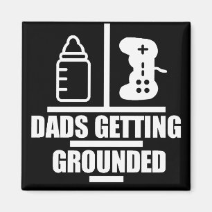 Pappor som får den jordning logotypmagneten magnet