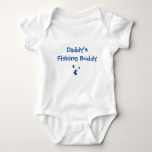 "Pappor som fiskar kompis" babyBodysuit
