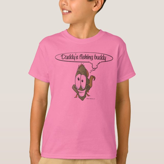 Pappor som fiskar kompis T Shirt (Framsida)