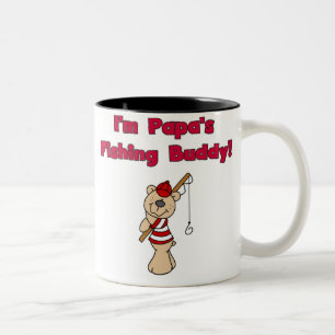 PAPPOR SOM FISKAR KOMPISEN Två-Tonad MUGG