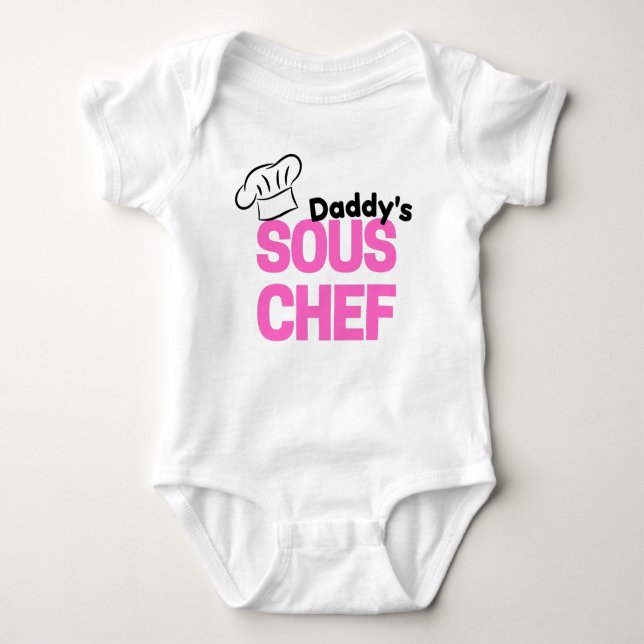 Pappor Sous Chef Future Cooking Buddy T Shirt (Framsida)
