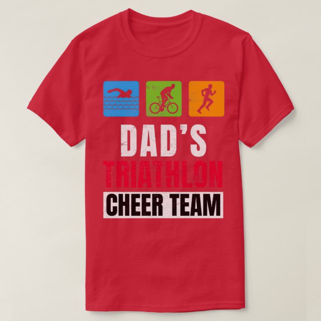 Pappor Triathlon Supporters Family Cheer 2 T Shirt (Design framsida)