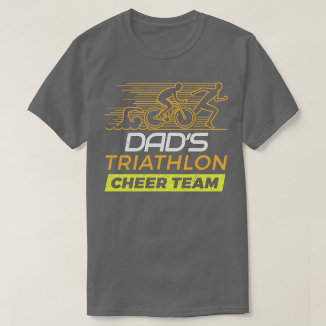 Pappor Triathlon Supporters Family Cheer T Shirt (Design framsida)