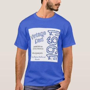 Pappor Vintage Begränsad Edition Blue T-Shirt