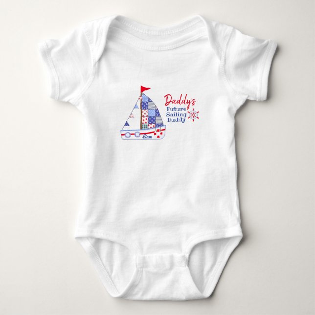 Pappornas framtida segelsedel i Buddy Bodydress T Shirt (Framsida)