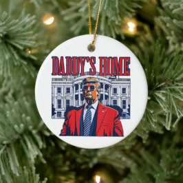 Pappornas hemtrast | White House Trump Gift Julgransprydnad Keramik