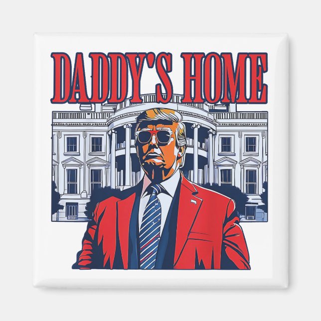 Pappornas hemtrast | White House Trump Gift Magnet (Framsidan)