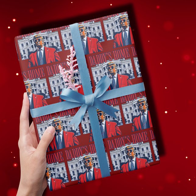 Pappornas hemtrast | Wrap för Vita husets trumpyp Presentpapper (Skapare uppladdad)
