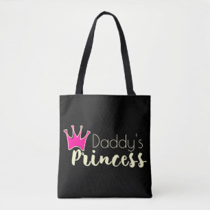 Papporprincess med rosakronan tygkasse